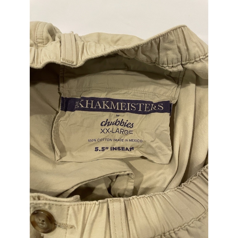 Men's Khaki Chubbies Shorts Size 2XL 5.5" Inseam Regular Fit Tan Chino Preppy - Picture 5 of 9